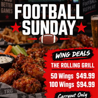 Sunday Football Wings -50 Wings