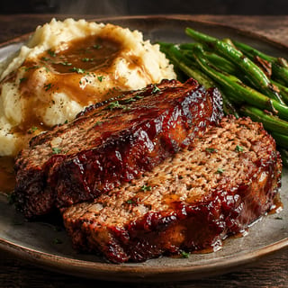 Smoked Meatloaf Dinner