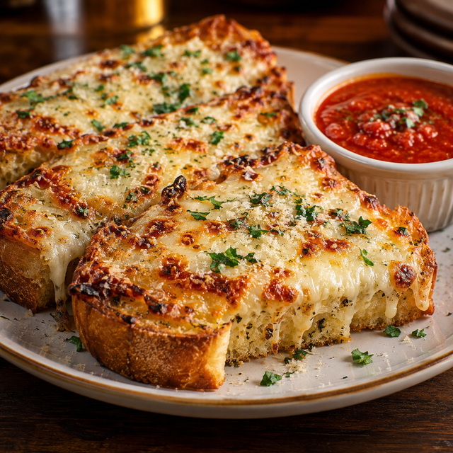 Smoked Provolone Garlic Bread.
