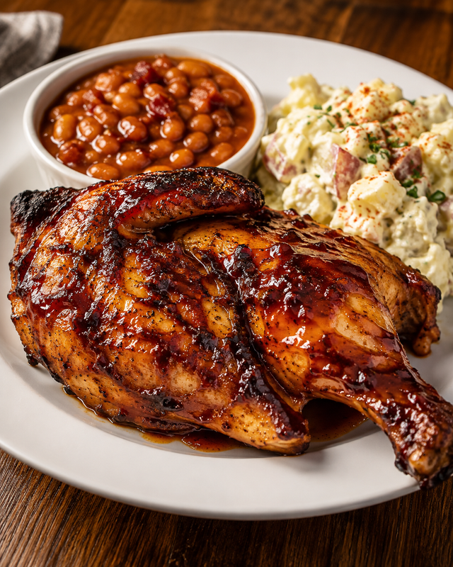 Bourbon Bbq Chicken Dinner.