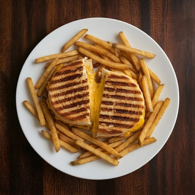 Kids Grilled Cheese w/ Fries.